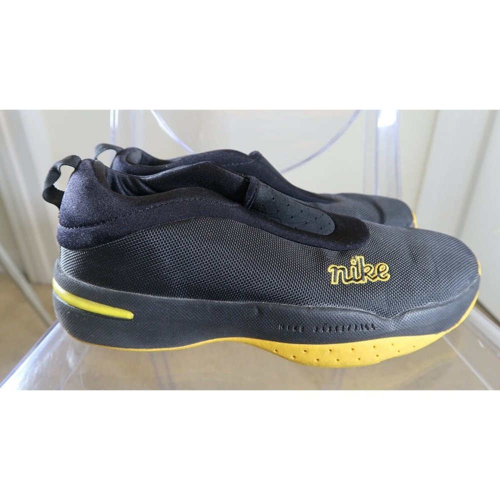 RARE Vintage 2000 Nike Basketball Low Black / Yellow (830156 003 00) Sz 9